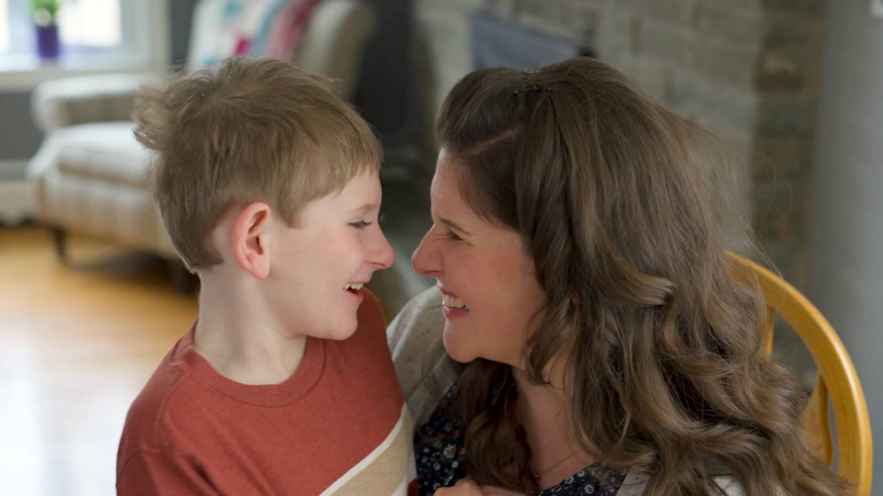 Video thumbnail of Caleb and his mother, Kayleigh, sharing their experience with using RELiZORB